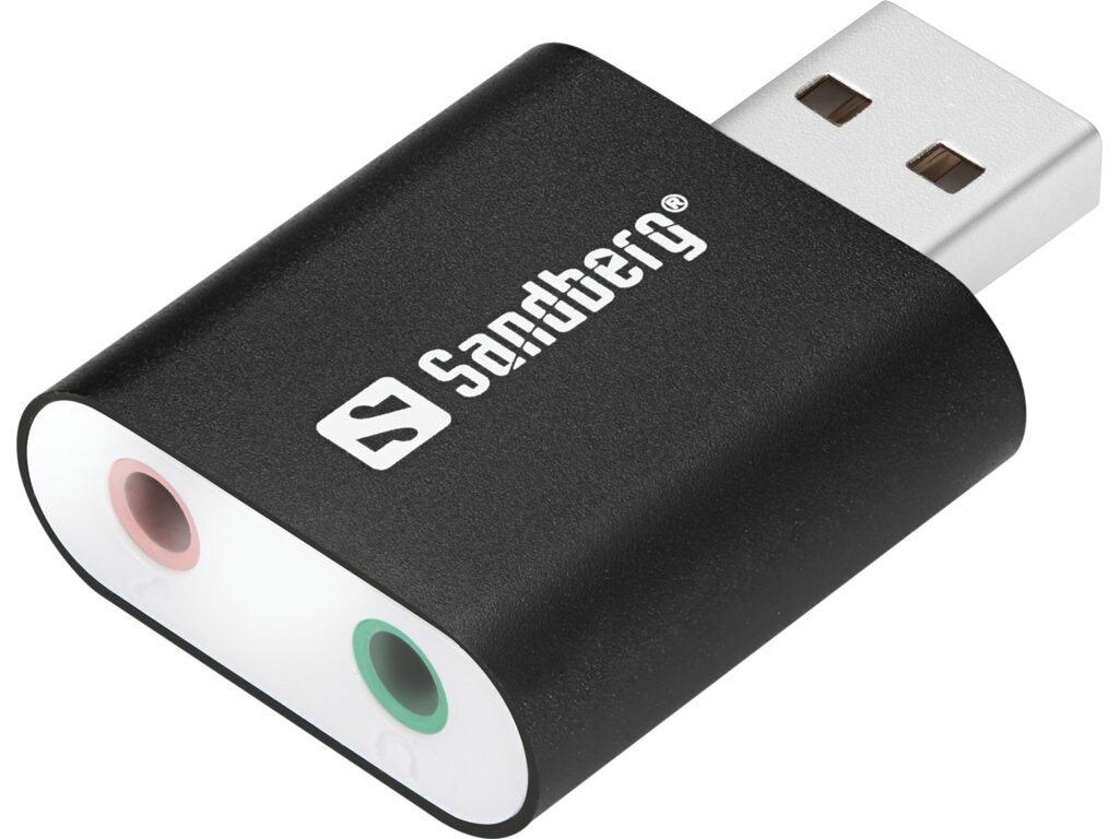 Sandberg USB to Sound Link USB-äänikortti 3,5 mm liitännöillä