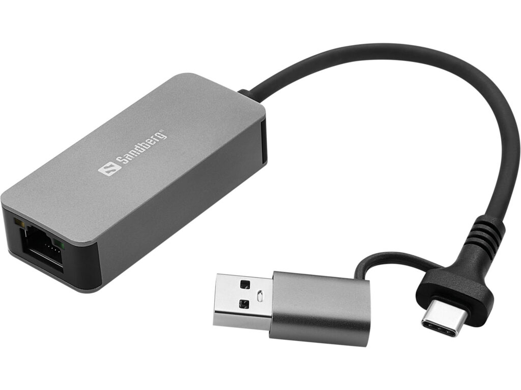 Sandberg USB-C/A 2.5 GbE RJ45 Adapter verkkosovitin