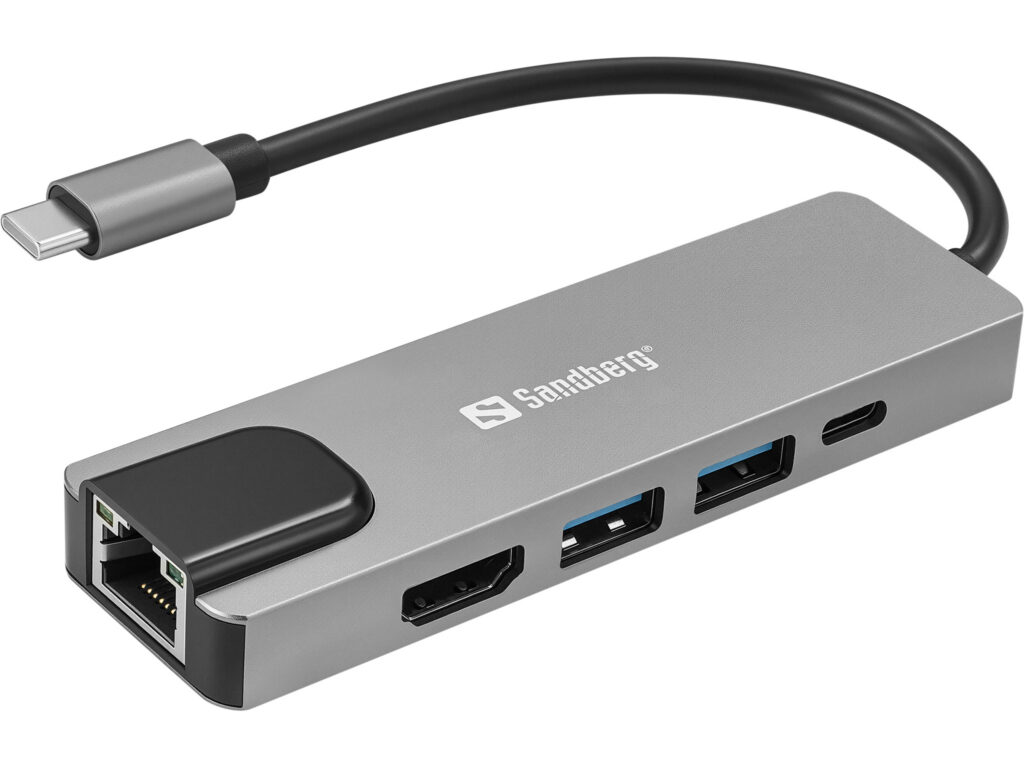 Sandberg USB-C 5in1 Travel Dock Saver matkatelakka