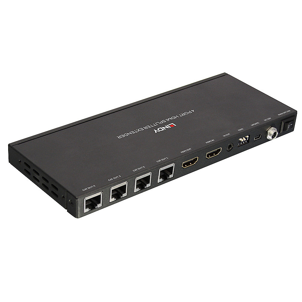 Lindy 4 Port HDMI & IR Splitter Extender, 4 porttia, Full HD, HDMI-jakaja - Image 7