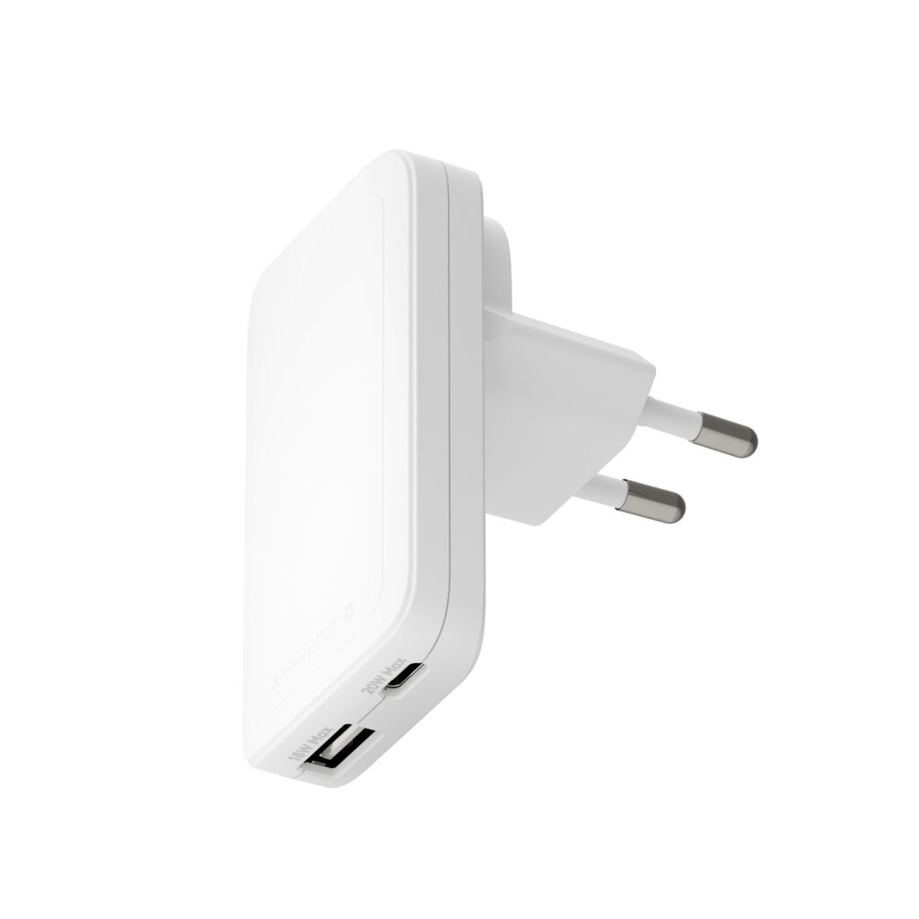 DBRAMANTE RE-CHARGE PRO Slim USB-C 20 W + USB-A 18 W seinälaturi