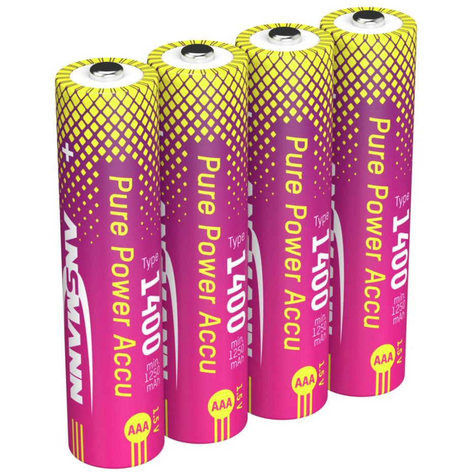 Ansmann Pure Power Li-Ion Micro AAA 1,4 Ah 4 kpl akku