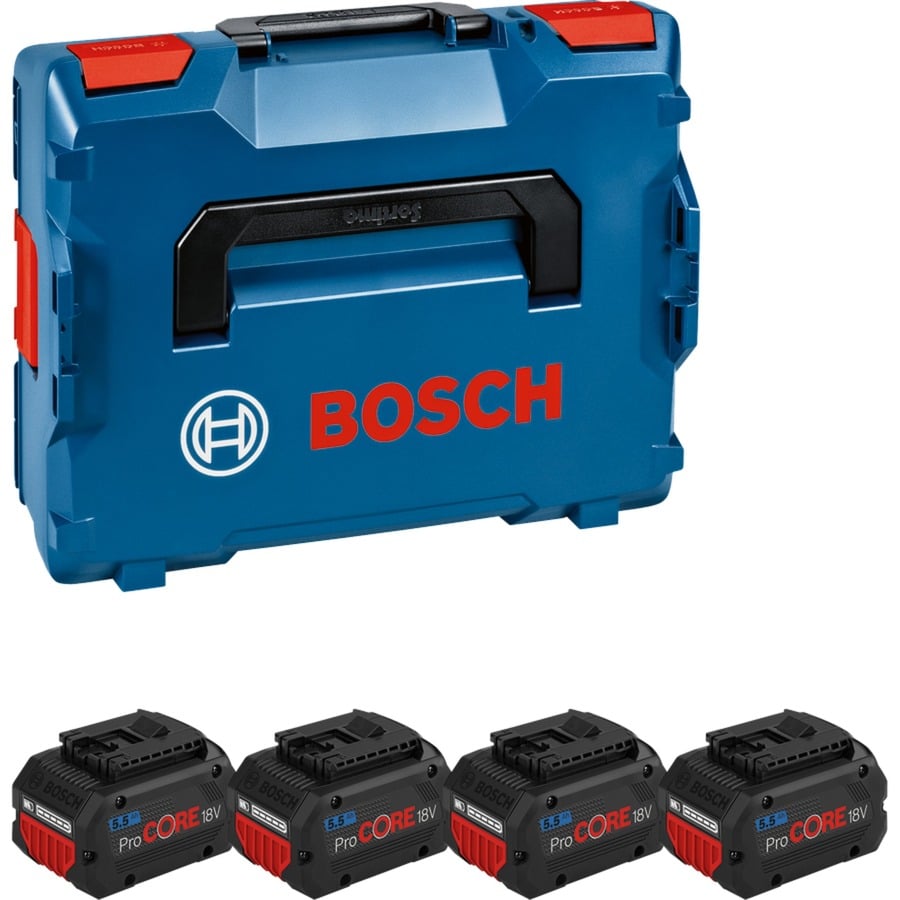 Bosch Professional ProCORE 18V 5.5Ah Professional 5,5 Ah COOLPACK 2.0 4 kpl akku