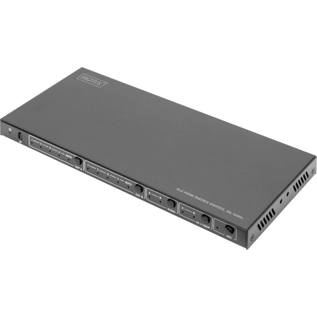 Digitus HDMI 2.0 4K/60Hz 4x2 18 Gbps HDMI-matriisikytkin