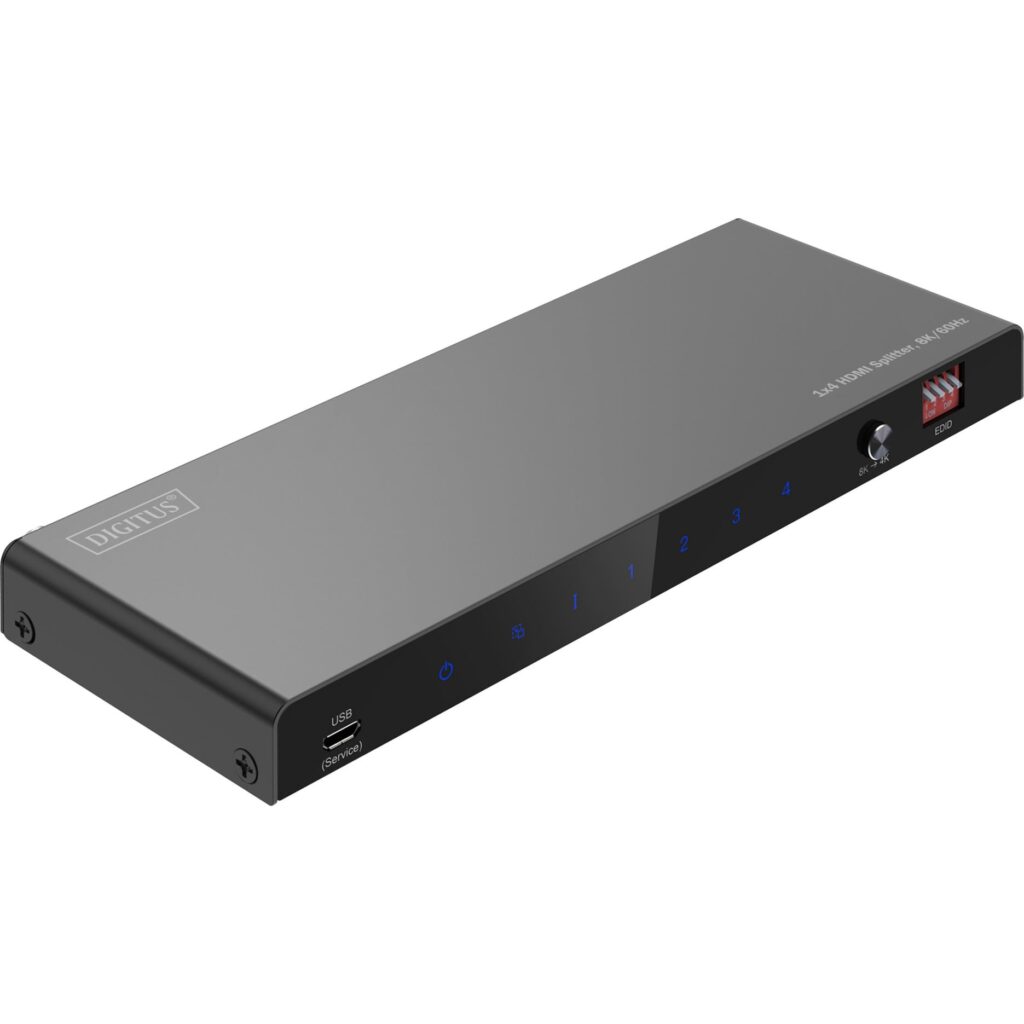 Digitus HDMI 2.1 1x4 8K / 60 Hz aktiivinen HDMI-jakaja