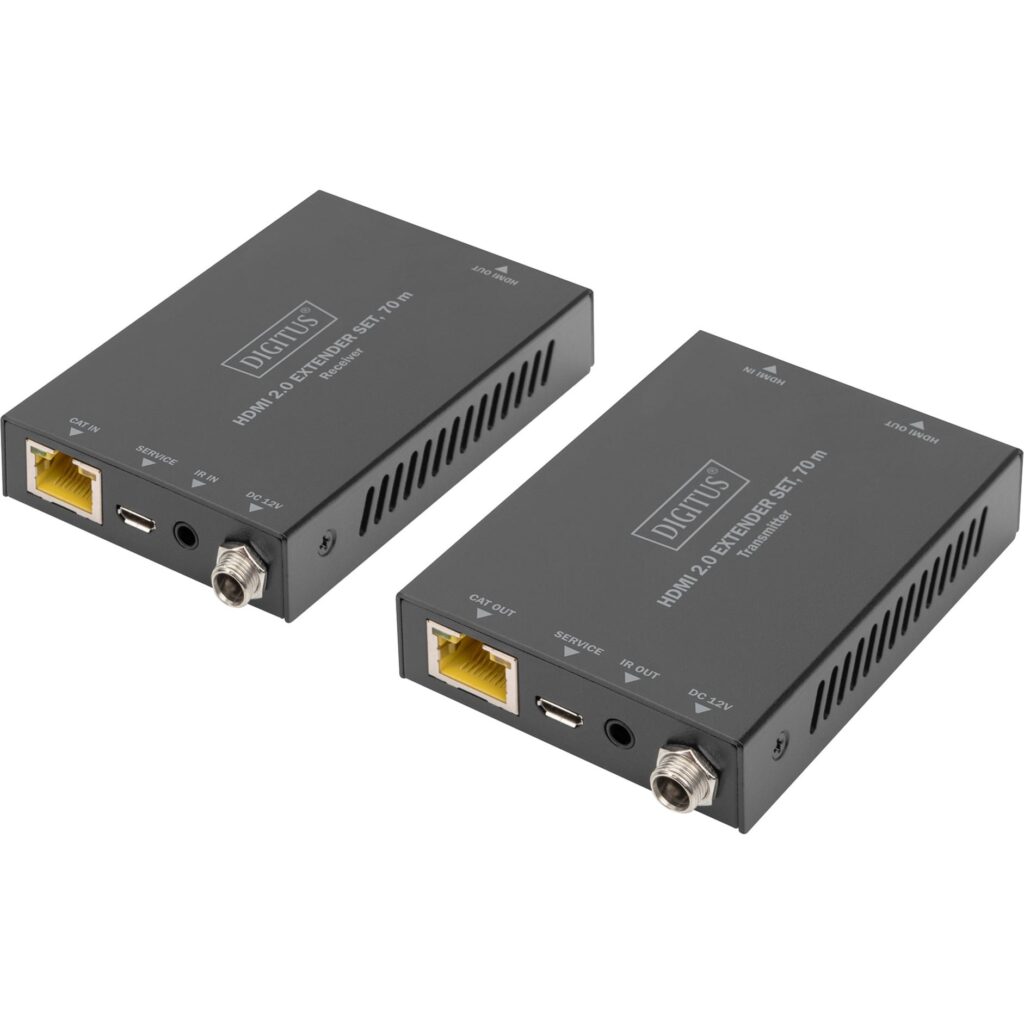 Digitus HDMI 2.0 4K2K / 60 Hz, 70 m verkkokaapelilla HDMI-jatkosarja