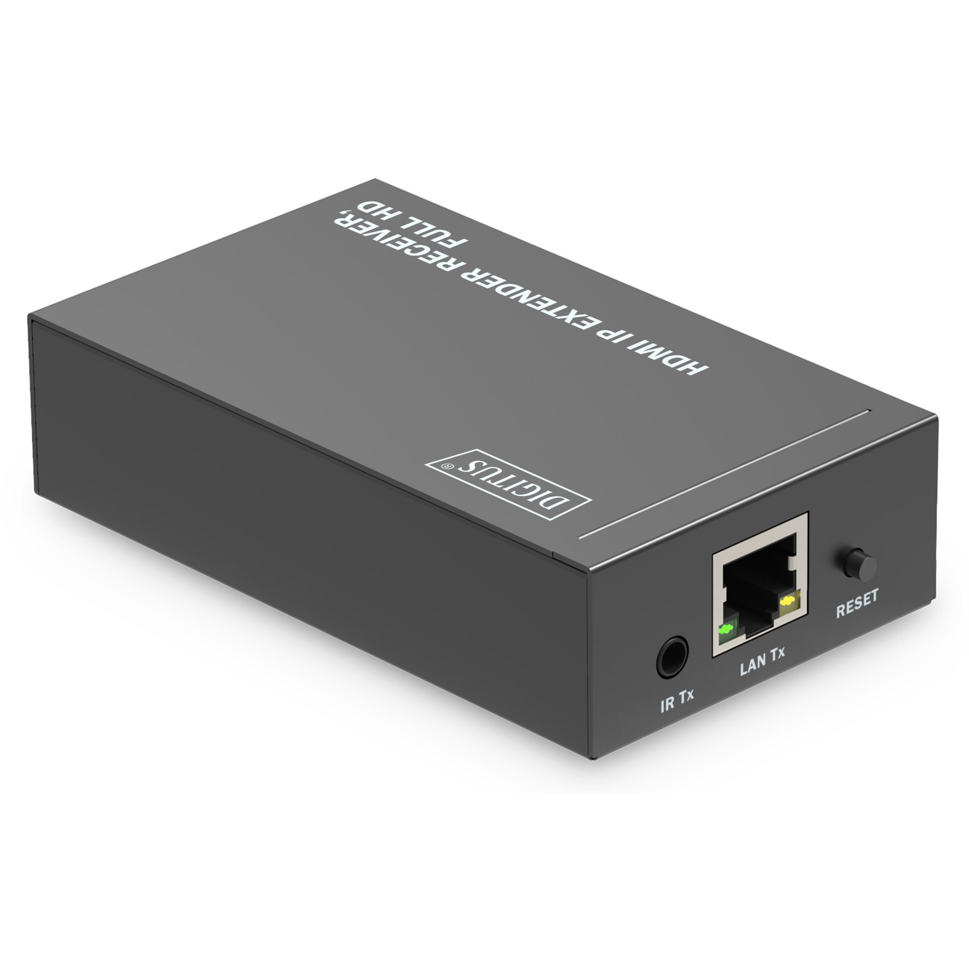 Digitus Full HD, RJ-45 ja HDMI naaras, metallikotelo HDMI-jatkaja - Image 2