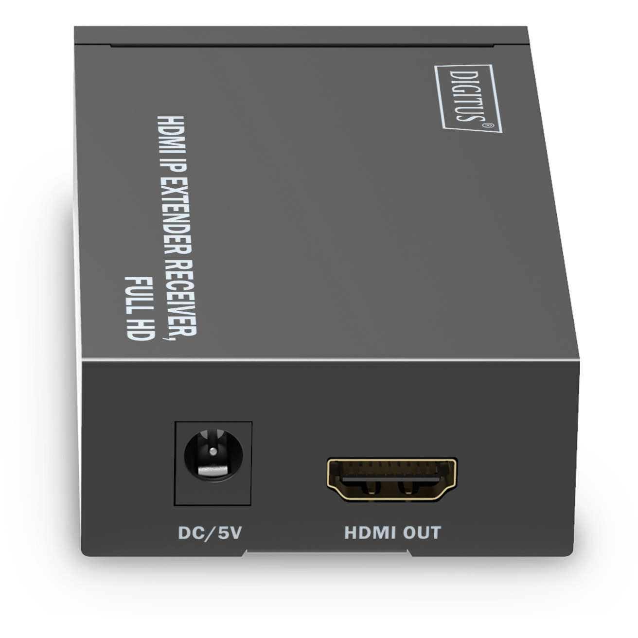 Digitus Full HD, RJ-45 ja HDMI naaras, metallikotelo HDMI-jatkaja - Image 3