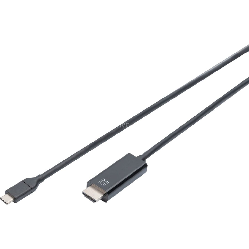Digitus USB-C - HDMI 2 m, 4K 60 Hz, uros-uros adapterikaapeli