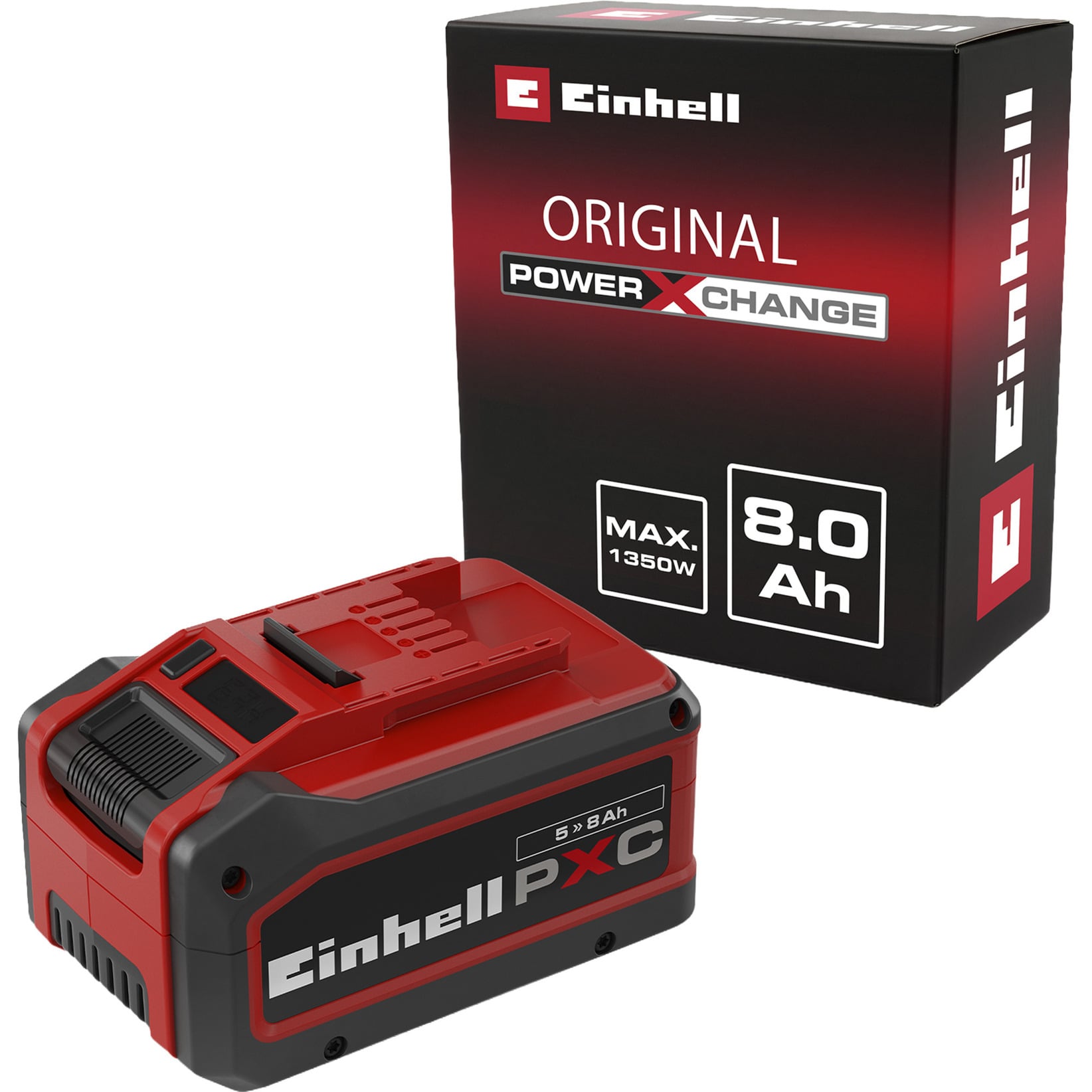 EINHELL Power-X-Change Plus Multi-Ah 18V 5,0–8,0 Ah 144 Wh akku