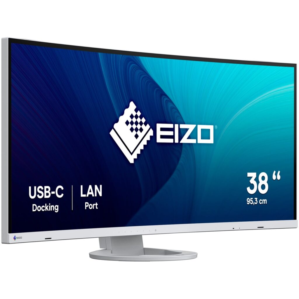 EIZO FlexScan 37,5" kaareva IPS, 3840 x 1600, USB-C 85 W näyttö