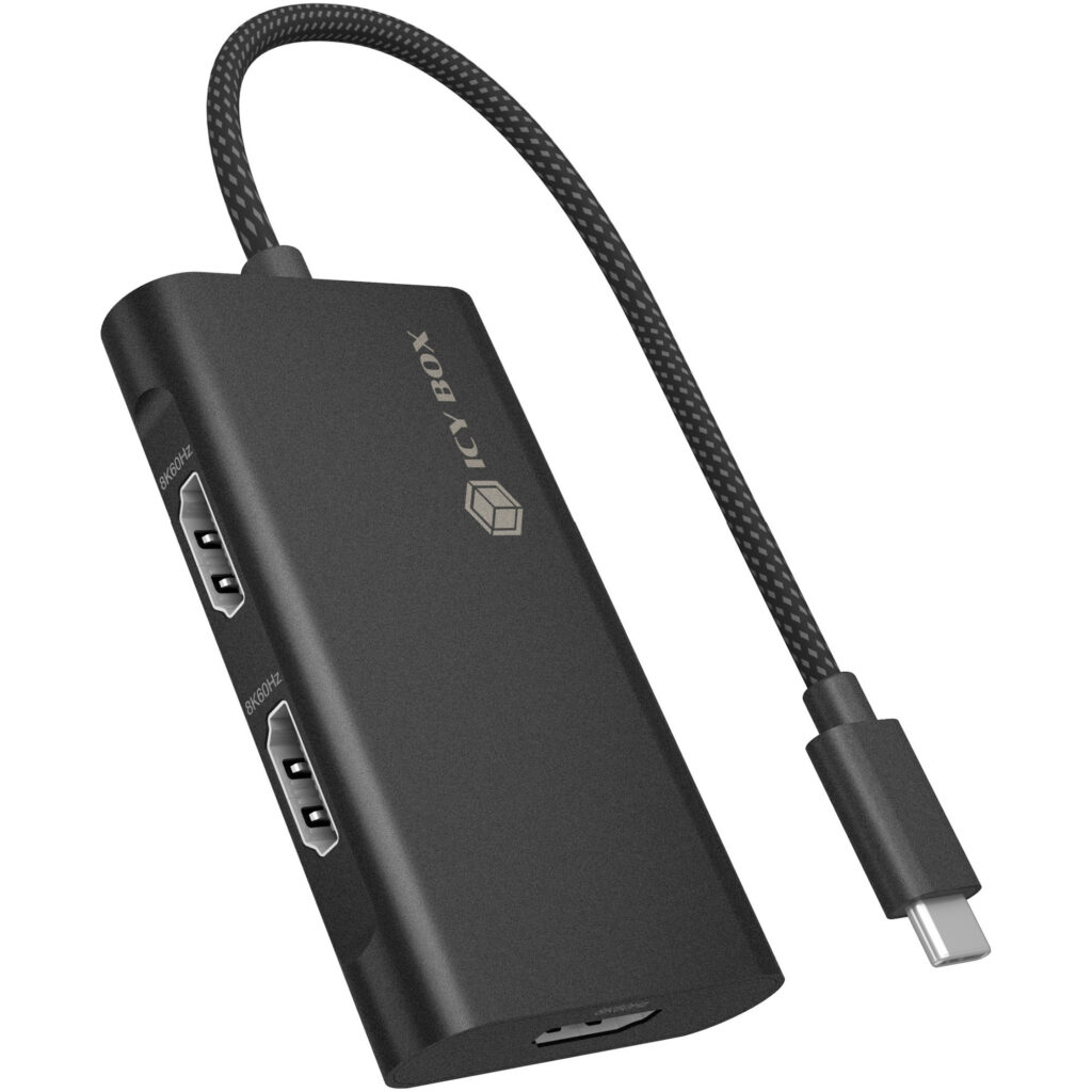 ICY BOX IB-AD1030-C USB-C - 3x HDMI, 7680x4320@60 Hz, 0,2 m adapteri