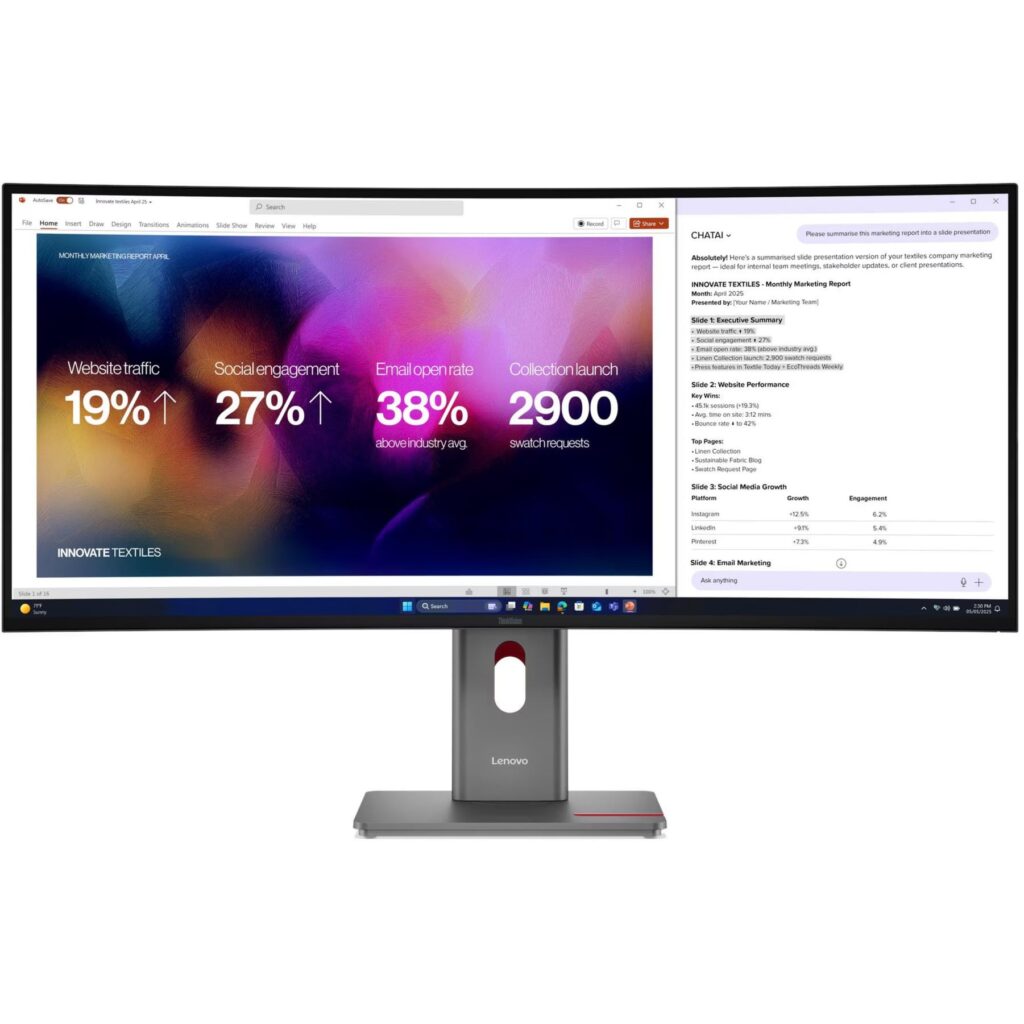 LENOVO ThinkVision P40WD-40 39,7" 5K IPS Black 120 Hz kaareva näyttö