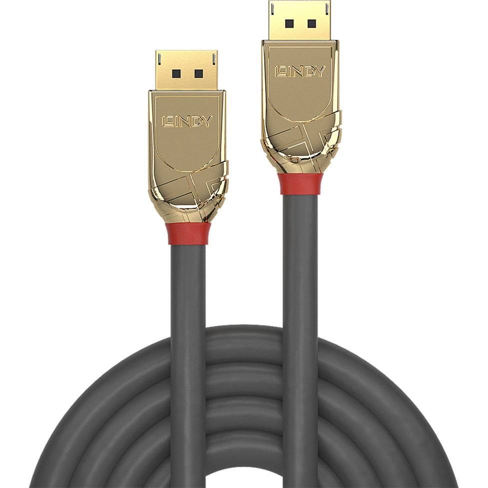 Lindy Gold Line DisplayPort 1.2, 5 m, kultakontaktit, 4096 x 2160 -kaapeli - Image 3