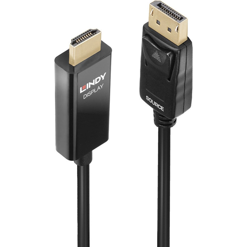 Lindy aktiivinen DisplayPort to HDMI Cable, 4096 x 2160, HDR, 1 m adapterikaapeli