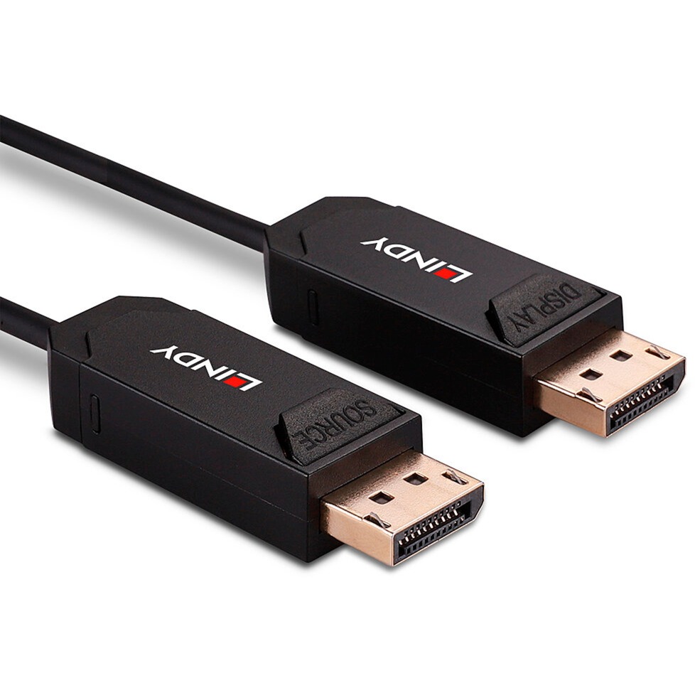 Lindy Fibre Optic Hybrid DisplayPort 2.0 UHBR10, 10 m, 40 Gbit/s -kaapeli - Image 5
