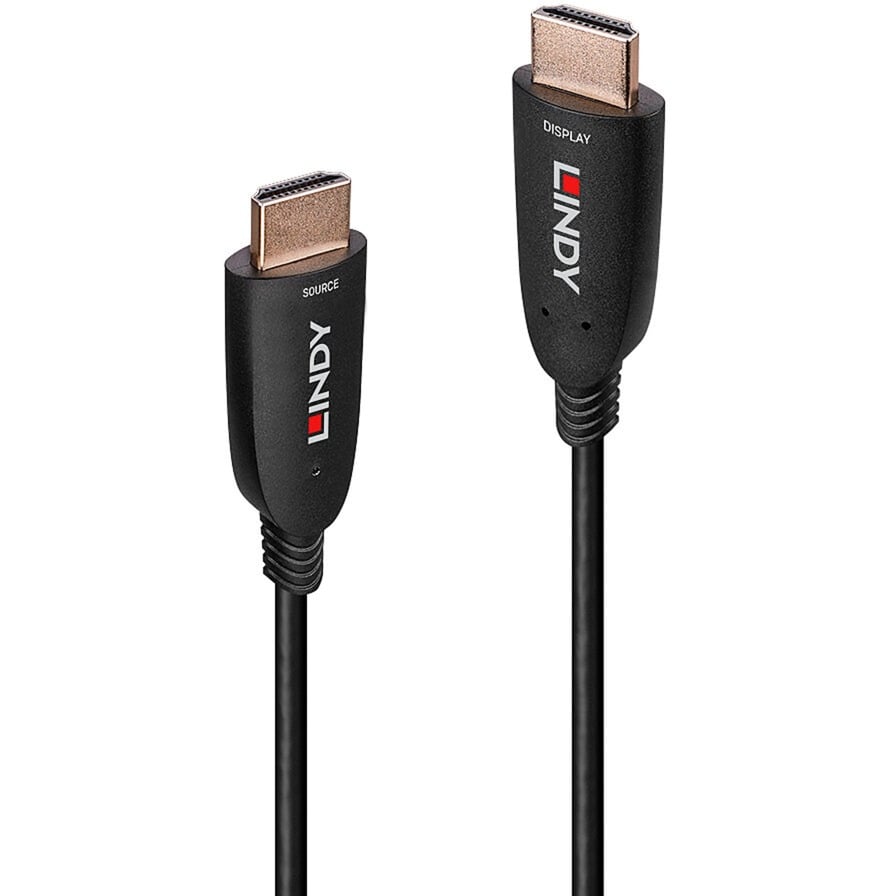 Lindy Fibre Optic Hybrid HDMI 2.1 8K60 15 m, 48 Gbit/s, aktiivinen HDMI-kaapeli