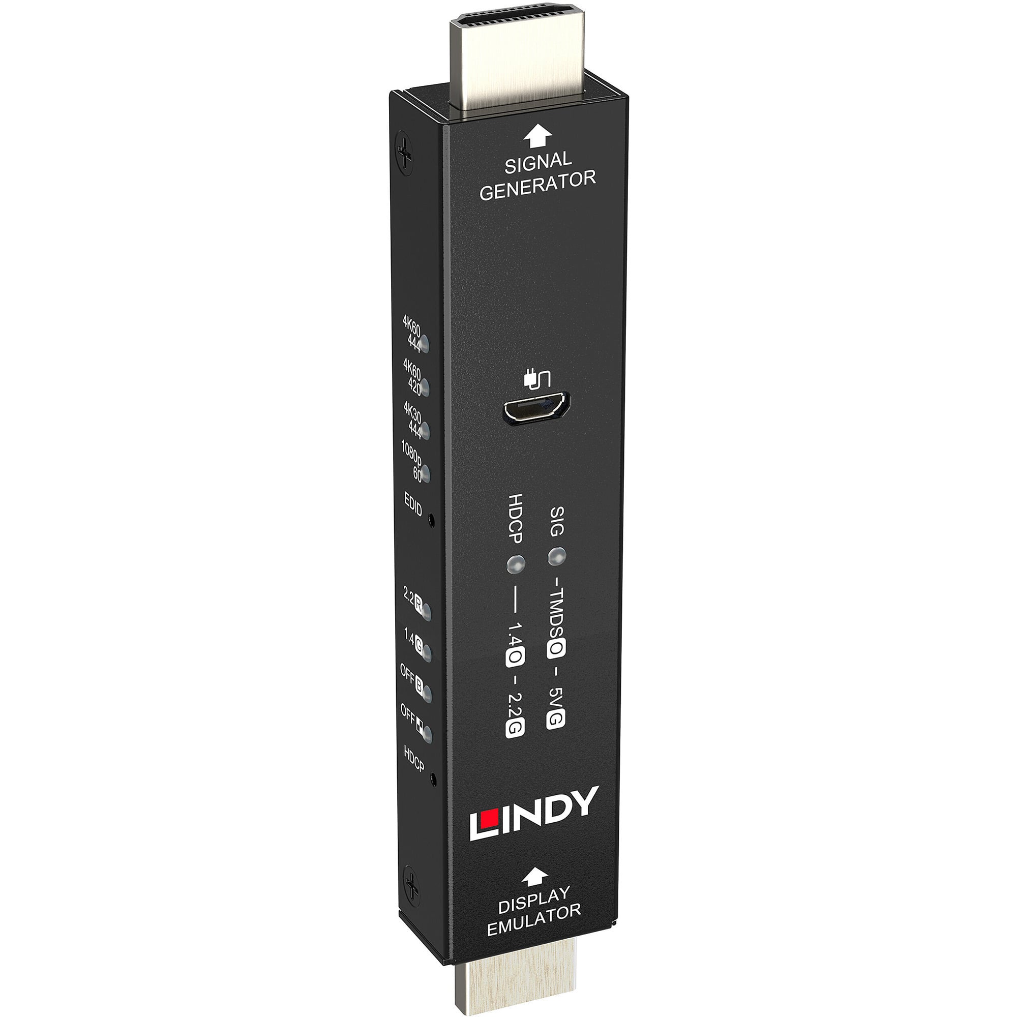 Lindy HDMI 4K60 Signalgenerator ja Display-Emulator, HDMI 2.0, 18 Gbit/s -adapteri - Image 5