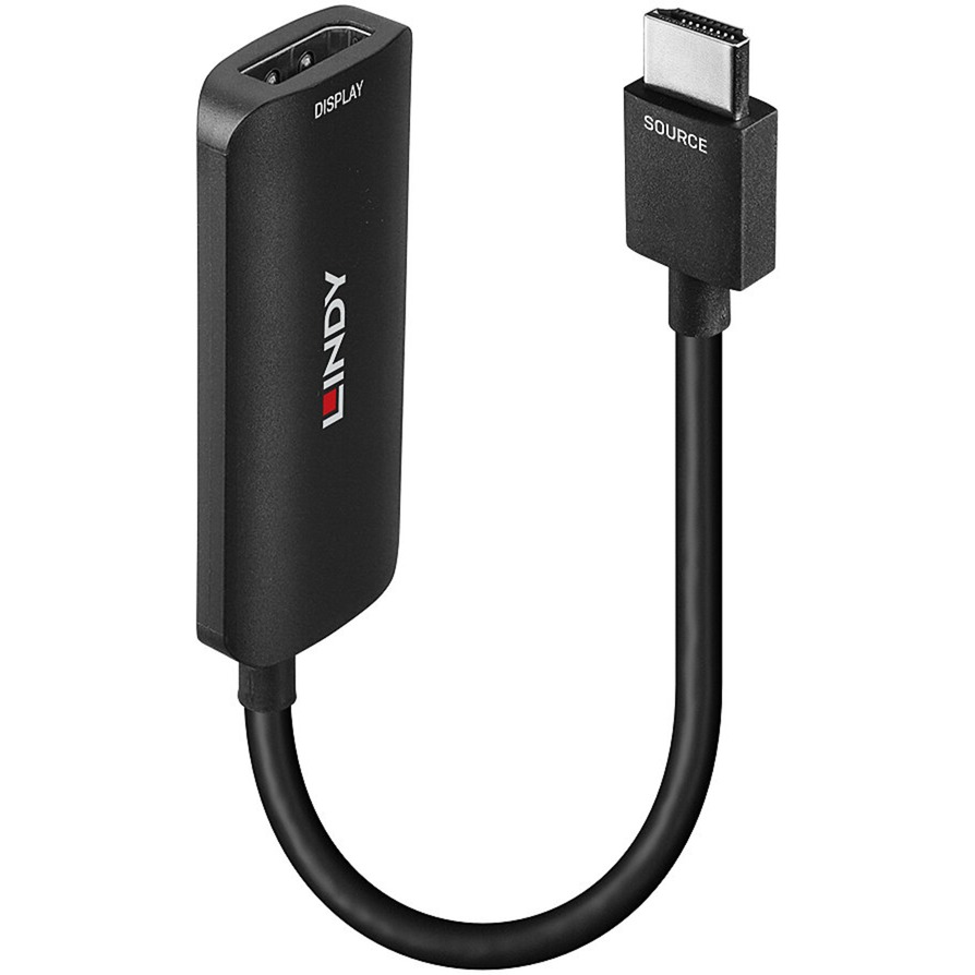 Lindy 38327 HDMI 2.0 > DisplayPort 1.2, 4K60, aktiivinen adapteri