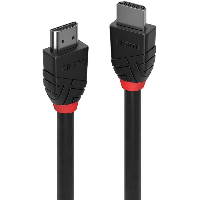 Lindy Standard Black Line HDMI 2.0, 7,5 m, 10,2 Gbit/s kaapeli