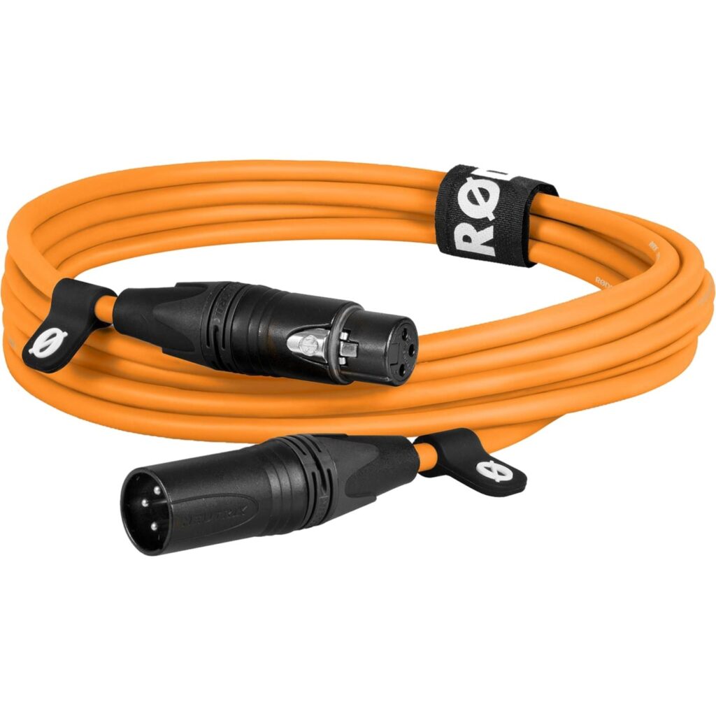 Rode Microphones Premium XLR 3-pin uros - naaras 3 m oranssi kaapeli