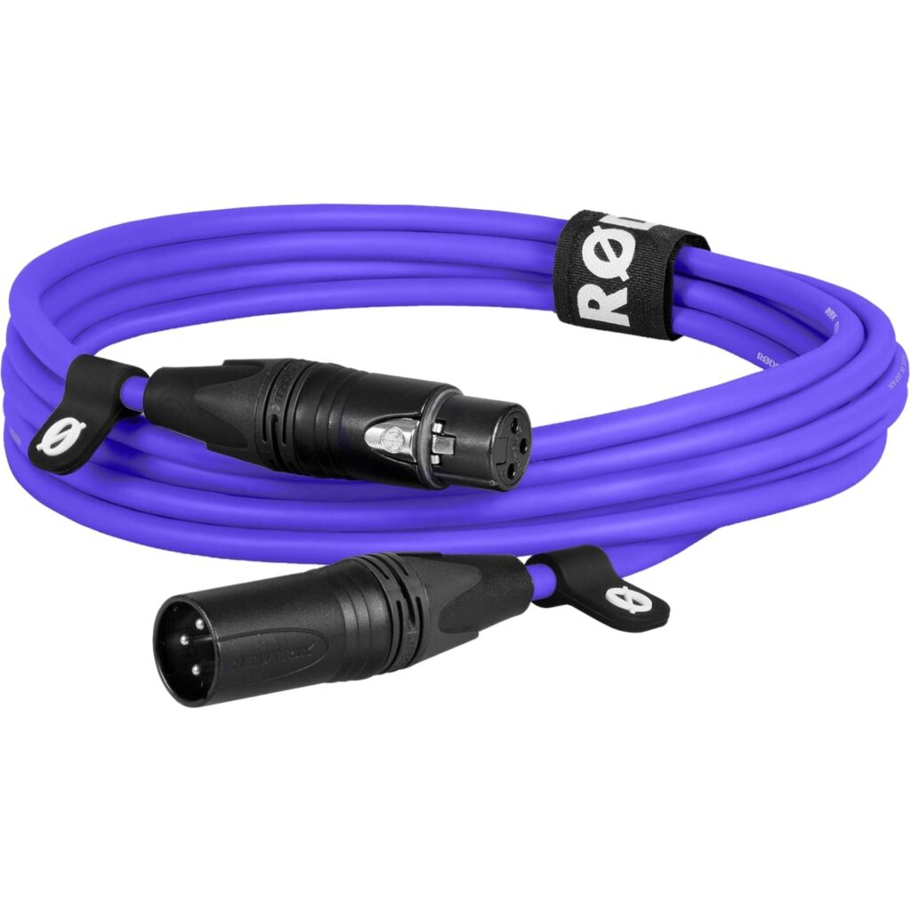 Rode Microphones XLR 3-pin uros - naaras 3 m lila kaapeli