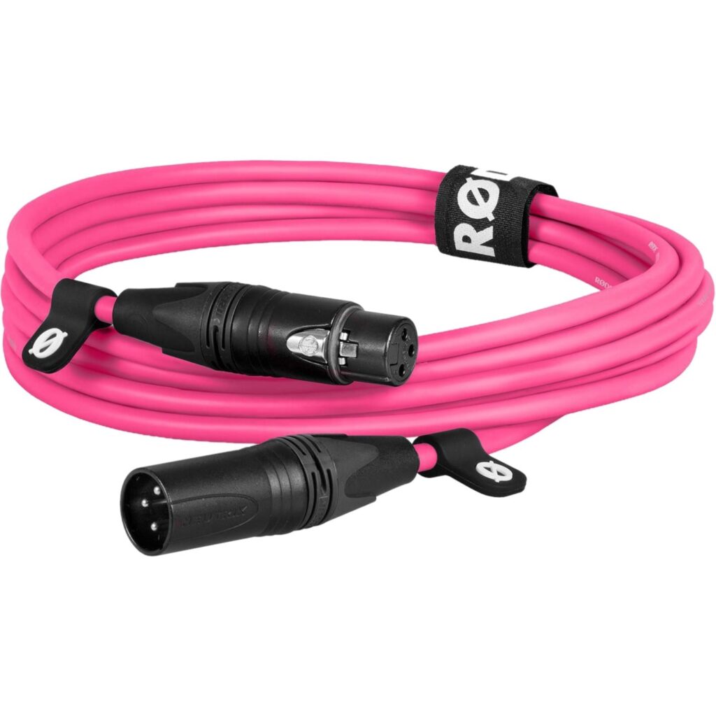 Rode Microphones Premium XLR 3-pin uros-naaras 3 m pinkki kaapeli