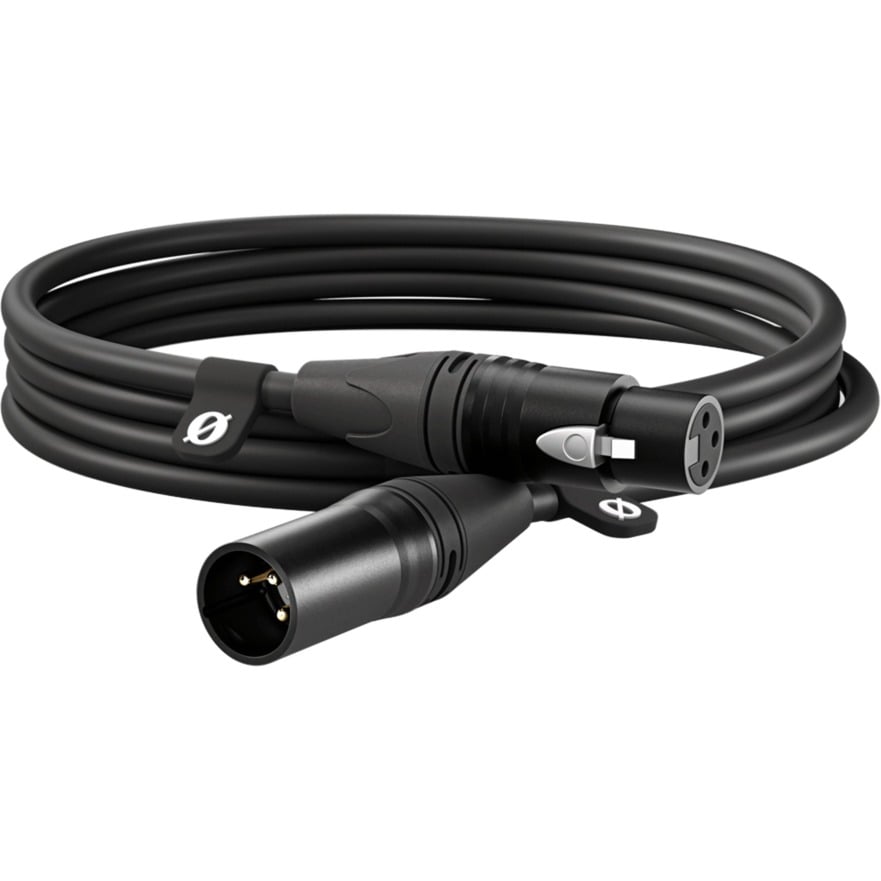 Rode Microphones XLR3M Premium XLR-mikrofonikaapeli 3 m musta kaapeli