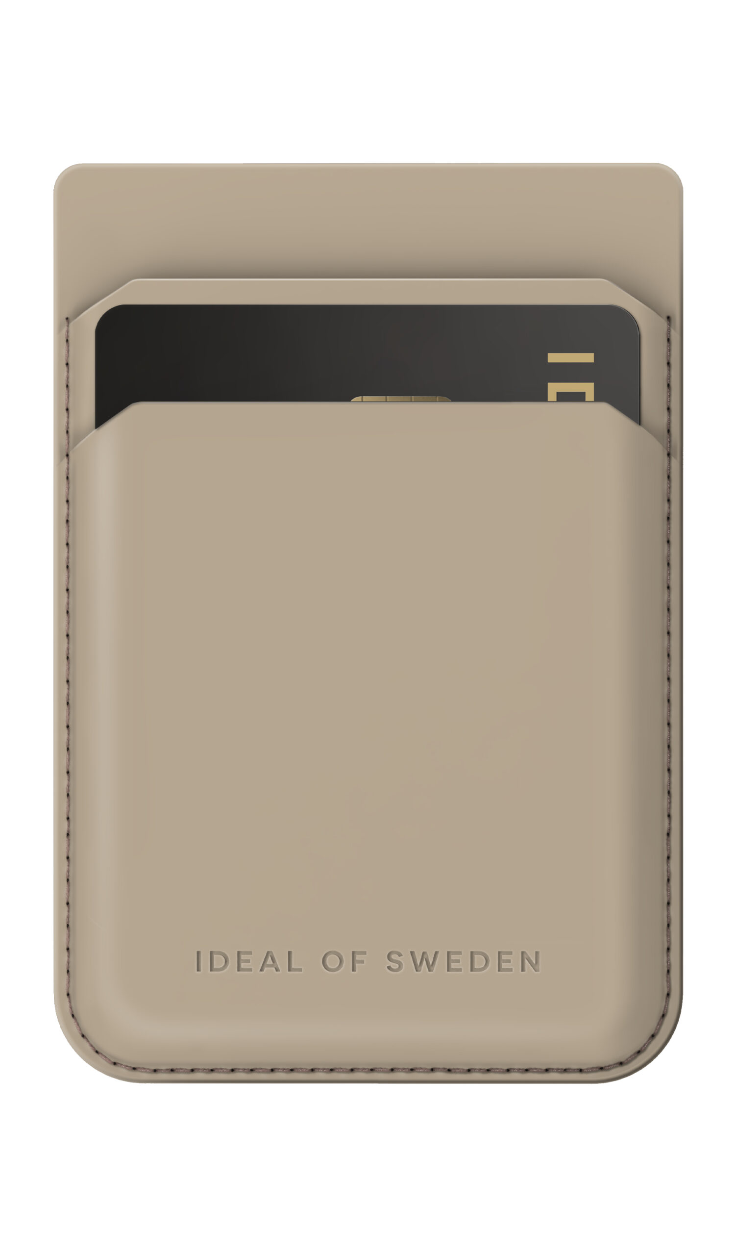 IDEAL OF SWEDEN Magnetic Card Holder MagSafe Beige magneettinen yleismallinen korttikotelo - Image 2