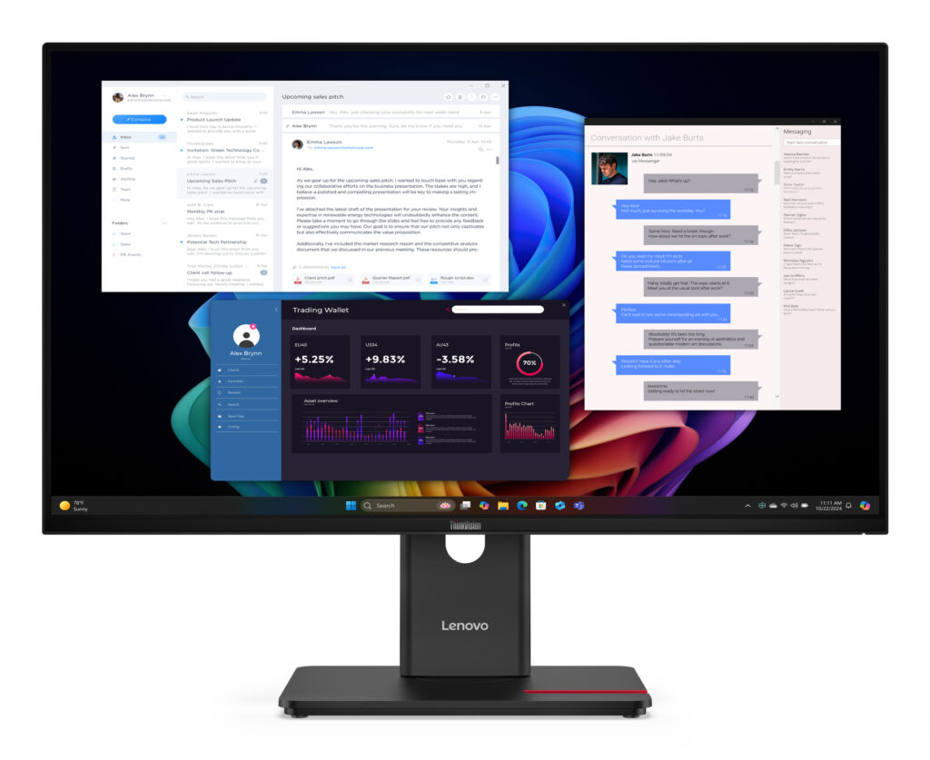 Lenovo ThinkVision T27UD-40 27" 4K IPS USB-C 100 W näyttö