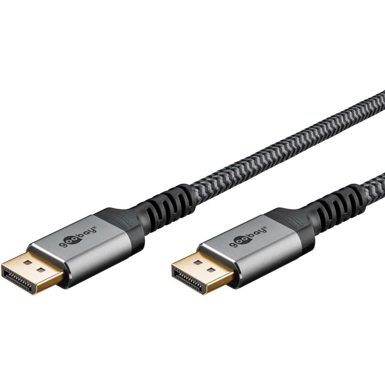 goobay Plus DisplayPort 2.1 -kaapeli 3 m, 80 Gbit/s, 16K 60Hz, DisplayPort-kaapeli