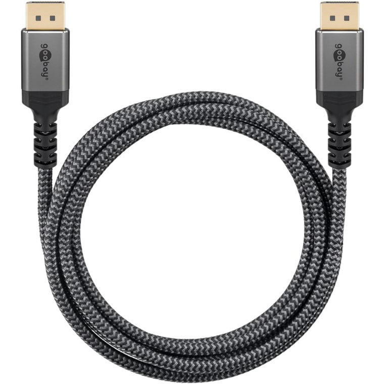 goobay Plus DisplayPort 2.1 -kaapeli 3 m, 80 Gbit/s, 16K 60Hz, DisplayPort-kaapeli - Image 4