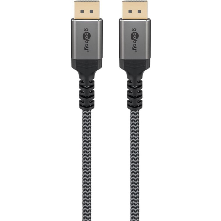 goobay Plus DisplayPort 2.1 -kaapeli 2 m, 8K 144 Hz, 54 Gbit/s, DisplayPort-kaapeli - Image 3