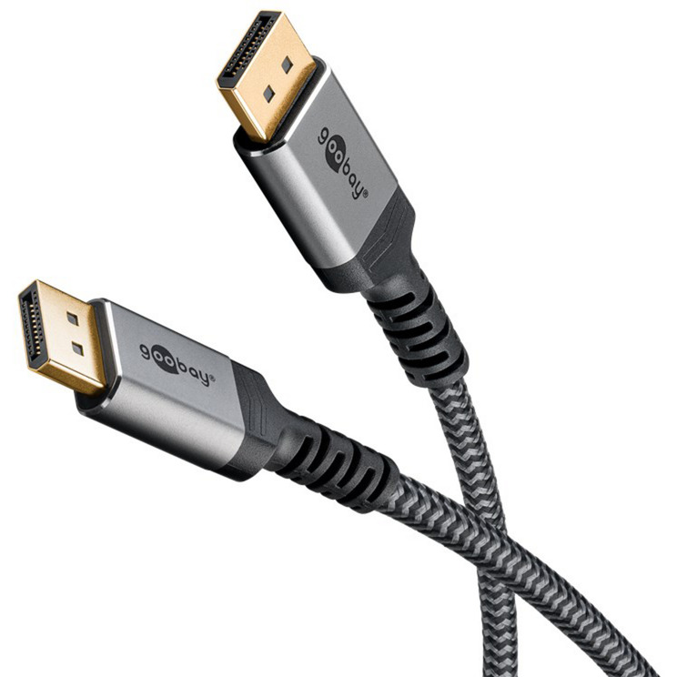 goobay Plus DisplayPort 2.1 8K 144Hz 54 Gbit/s 3 m kaapeli - Image 2