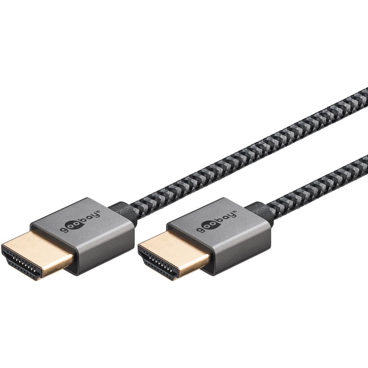goobay Plus Slim High-Speed-HDMI-kaapeli Ethernetillä, 4K 60 Hz, 3 m, HDMI-kaapeli - Image 2