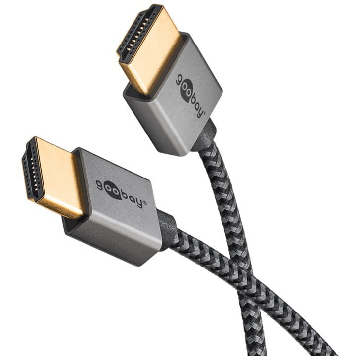 goobay Plus Slim High-Speed-HDMI-kaapeli Ethernetillä, 4K 60 Hz, 3 m, HDMI-kaapeli - Image 3