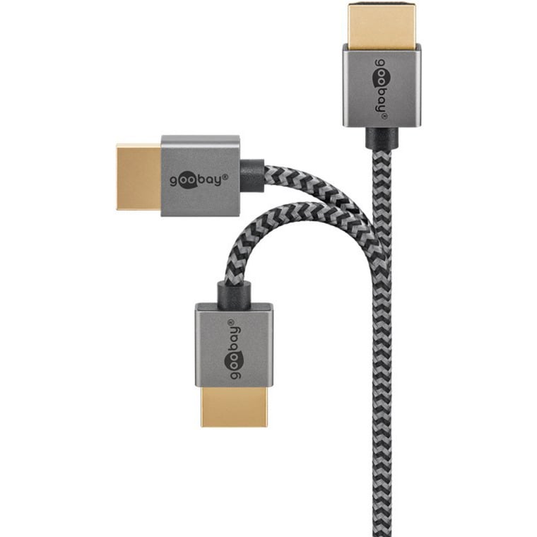 goobay Plus Slim High-Speed-HDMI-kaapeli Ethernetillä, 4K 60 Hz, 3 m, HDMI-kaapeli - Image 7