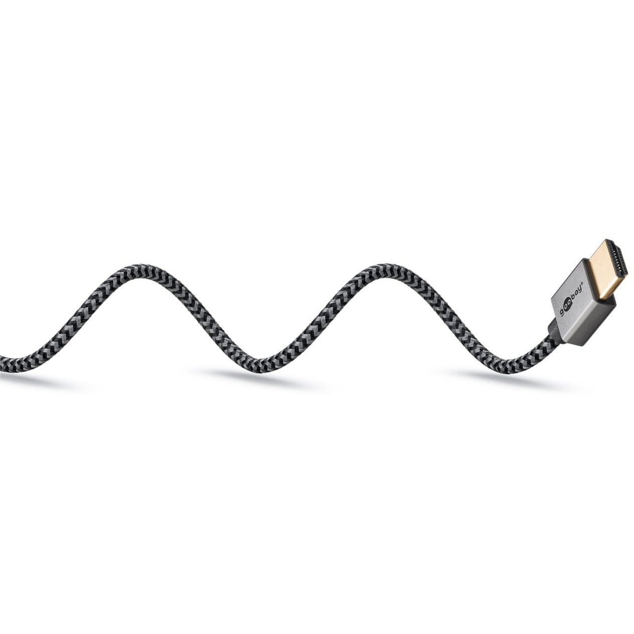 goobay Plus Slim High-Speed-HDMI-kaapeli Ethernetillä, 4K 60 Hz, 3 m, HDMI-kaapeli - Image 8