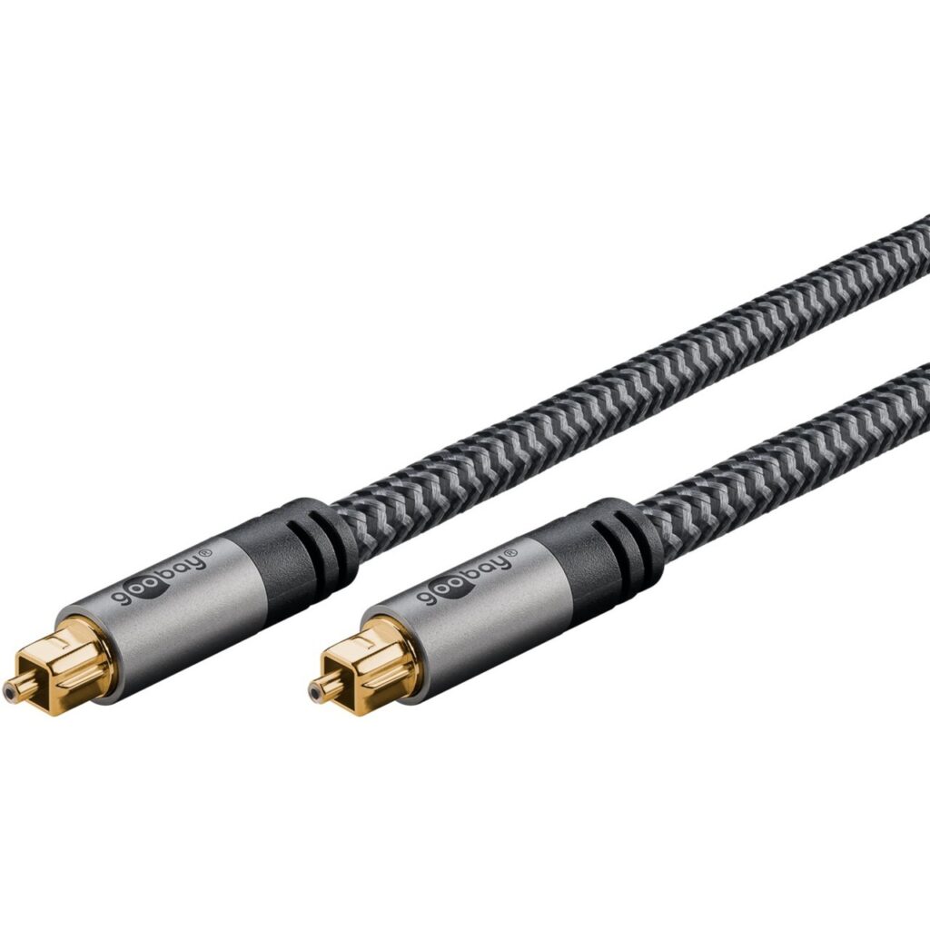 goobay Plus Toslink-Kabel 10 m kullatut liittimet optinen kaapeli