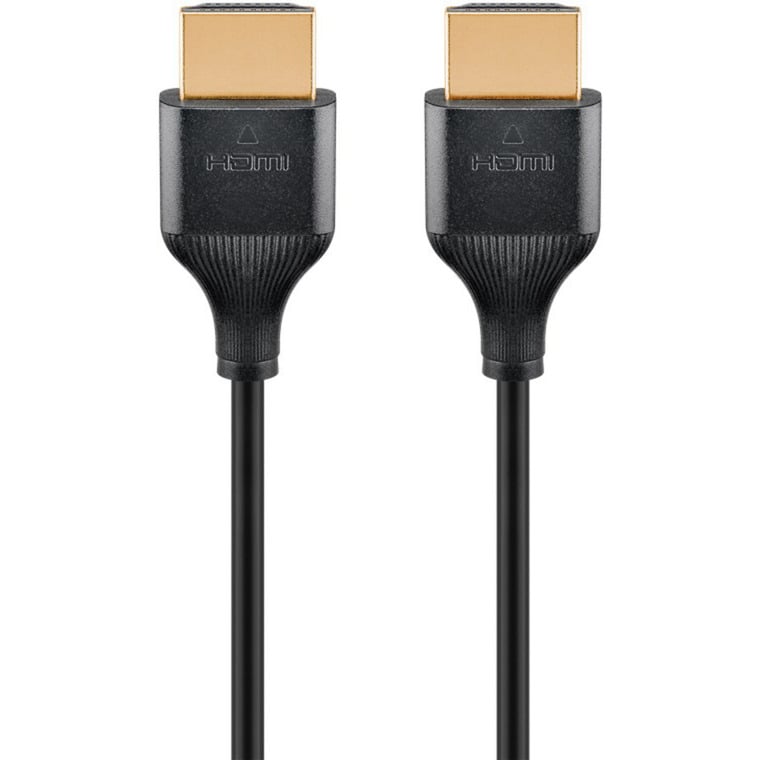 goobay Slim High-Speed HDMI 2.0, 3 m, 4K 60 Hz, Ethernet HDMI-kaapeli