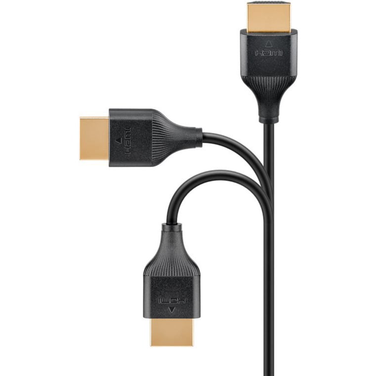 goobay Slim High-Speed HDMI 2.0, 3 m, 4K 60 Hz, Ethernet HDMI-kaapeli - Image 4