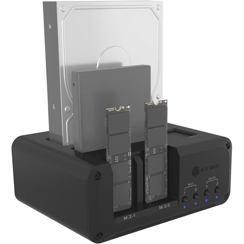 ICY BOX IB-2925MS-CU31 10 Gbit/s 4 laitteelle telakointiasema